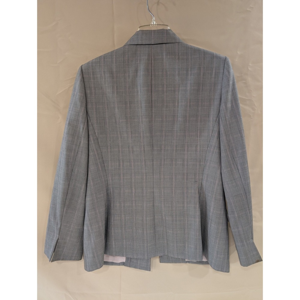 Evan Picone Suit Blazer Gray Plaid Career Business Women's Size 12‎ - Picture 4 of 9